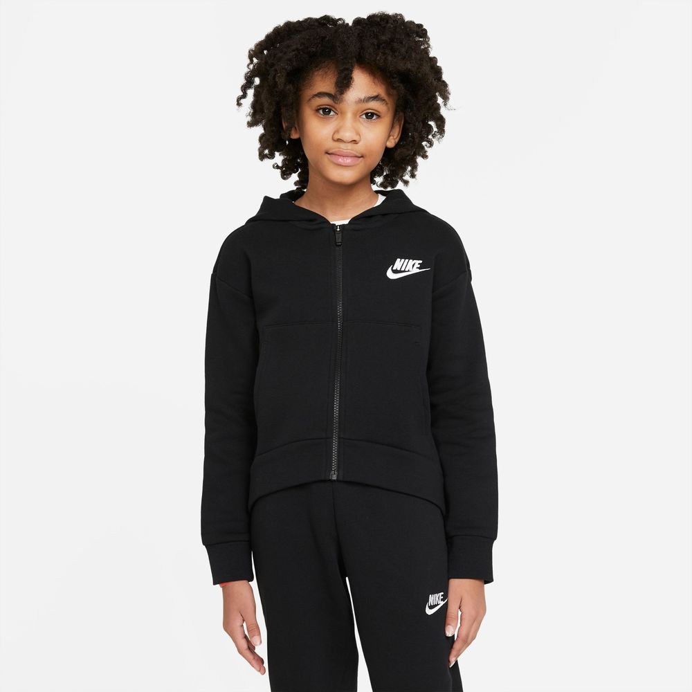 Nike-Sportswear-Club-Fleece-Big-Kids---Girls---Full-Zip-Hoodie